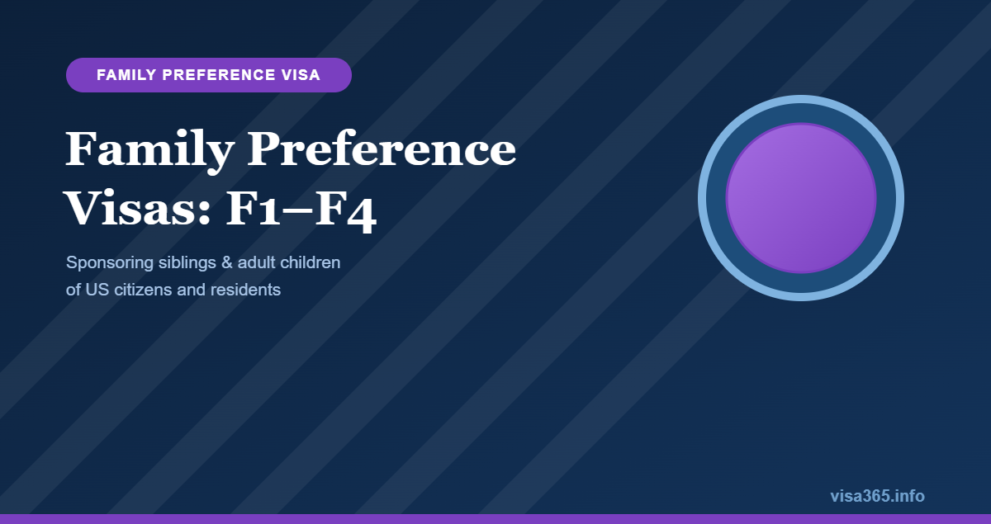 Family Preference Visas: F1–F4 - visa365.info