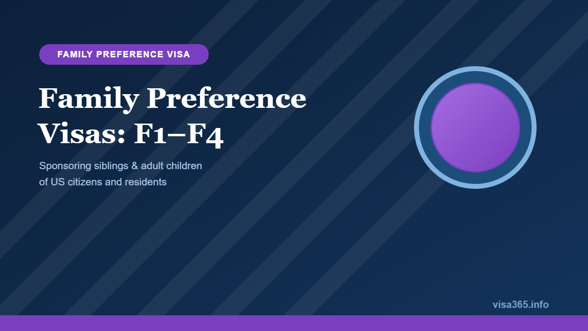 Family Preference Visas: F1–F4 - visa365.info