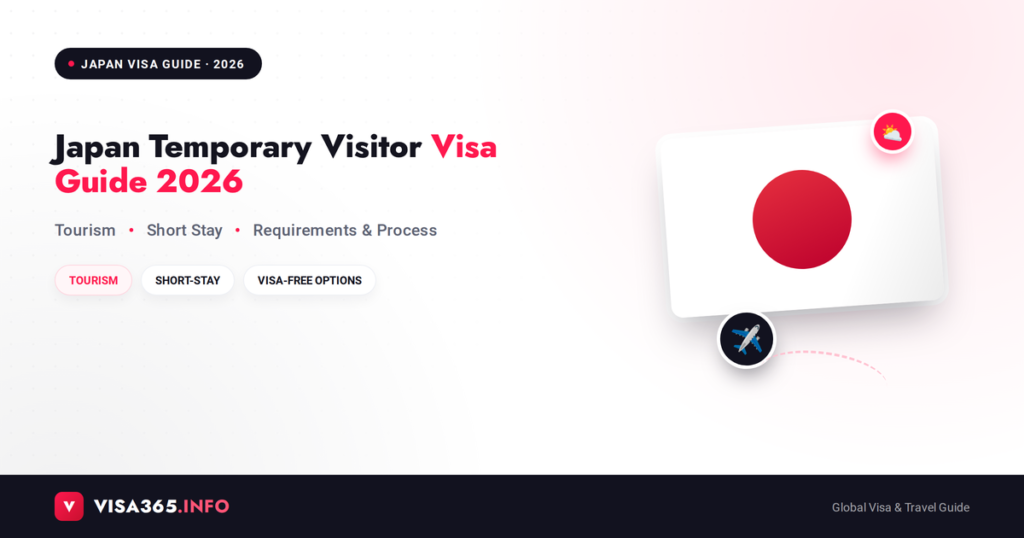 Japan Temporary Visitor Visa 2026 complete guide feature image