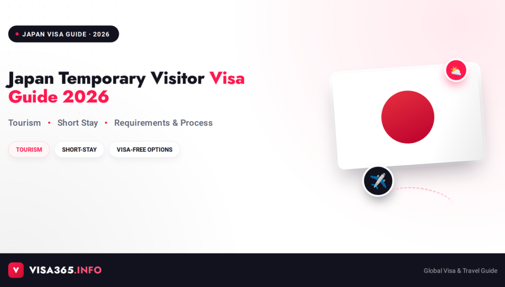 Japan Temporary Visitor Visa 2026 complete guide feature image