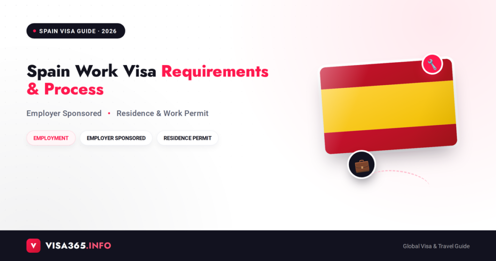 Spain Work Visa 2026 complete guide feature image