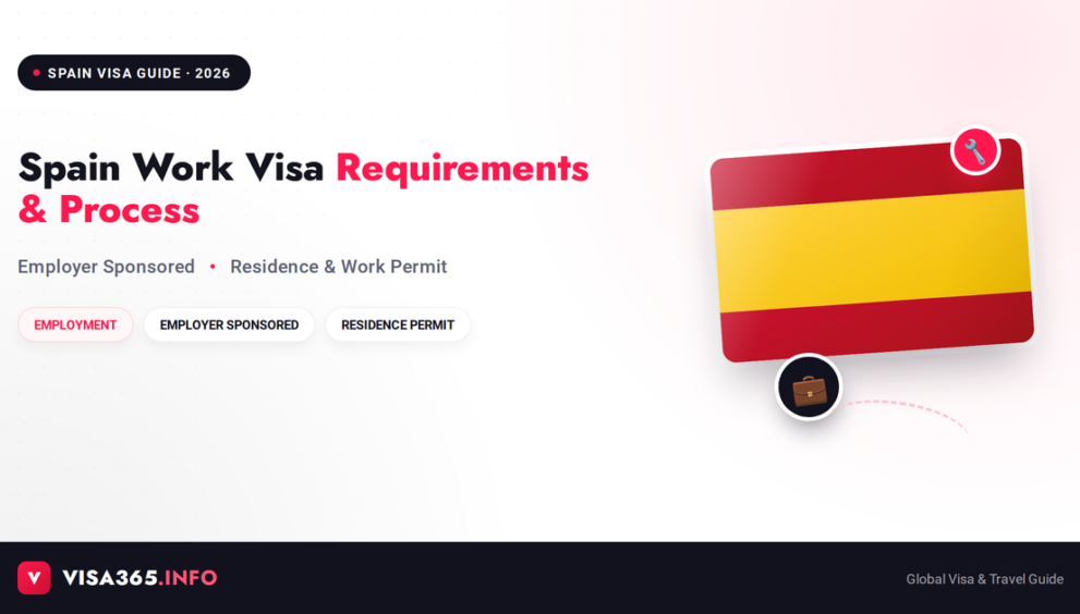 Spain Work Visa 2026 complete guide feature image